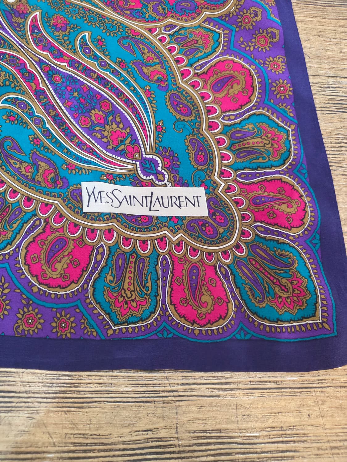 입생로랑 빈티지스카프 패턴 정사각 상품이미지2