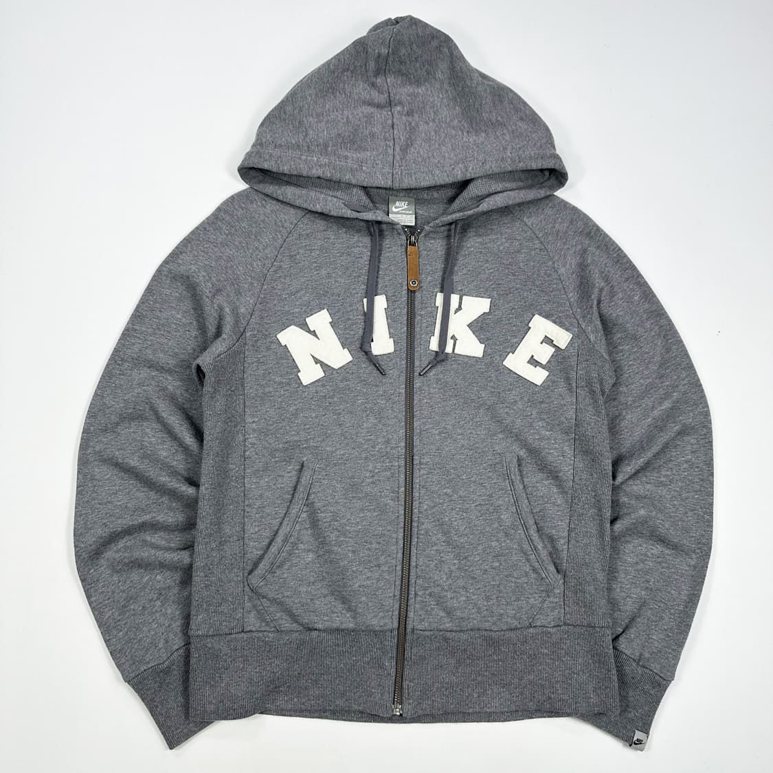 나이키 여성 올드스쿨 아치로고 후드집업 그레이 여성M 상품이미지1