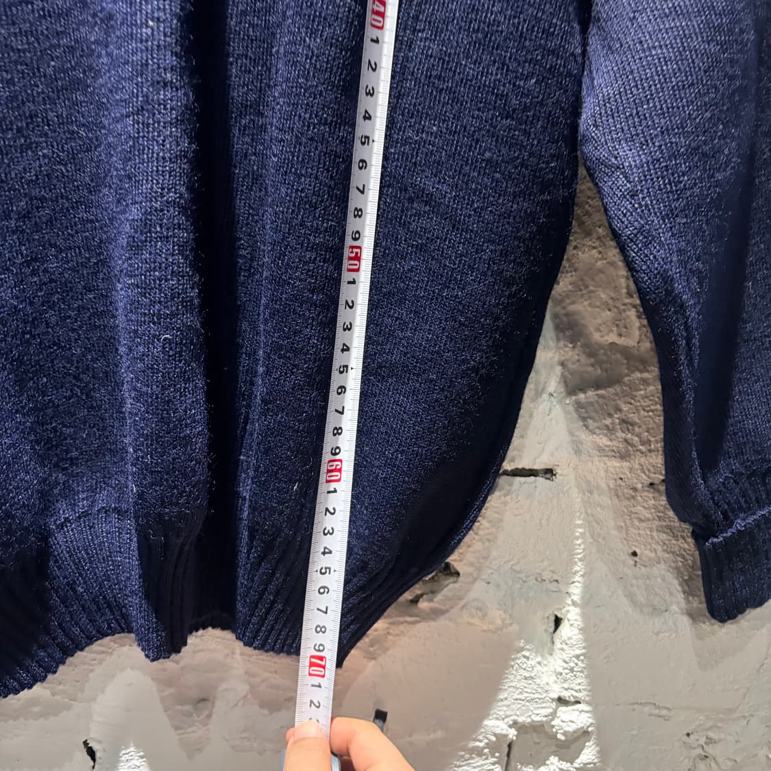 90‘s 버버리 엘보패치 코만도 울 니트 상품이미지6