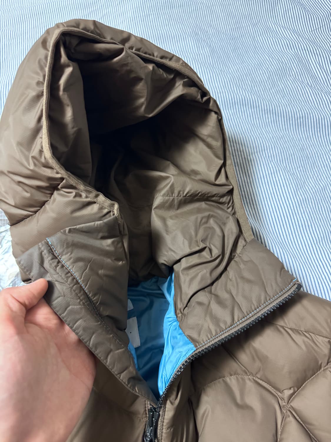 FREKER 프리커 퍼텍스 다운 자켓 패딩 브라운 S 상품이미지6