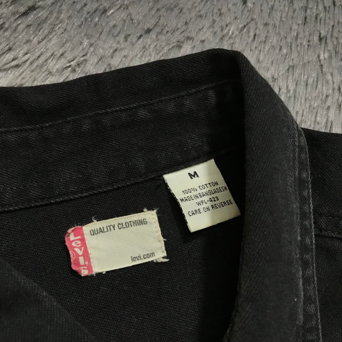 [[M, A급, 공용] 리바이스(LEVI'S) 블랙 데님 셔츠@244 상품이미지5