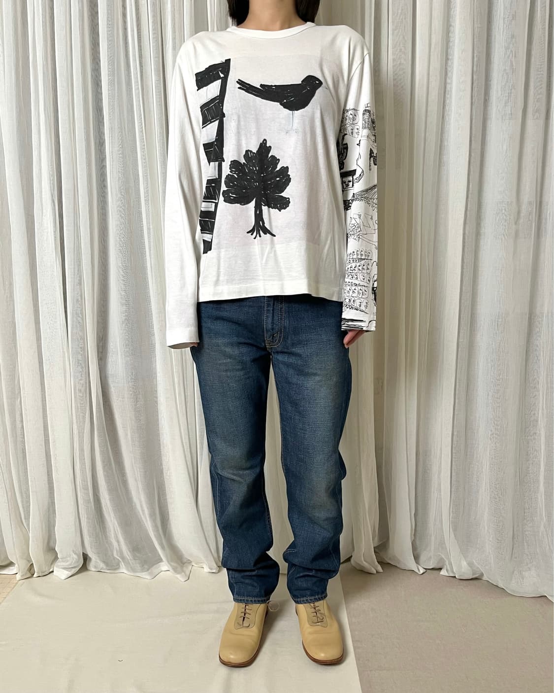 꼼데가르송 셔츠 아트워크 롱슬리브 티셔츠 comme des garcons 상품이미지6