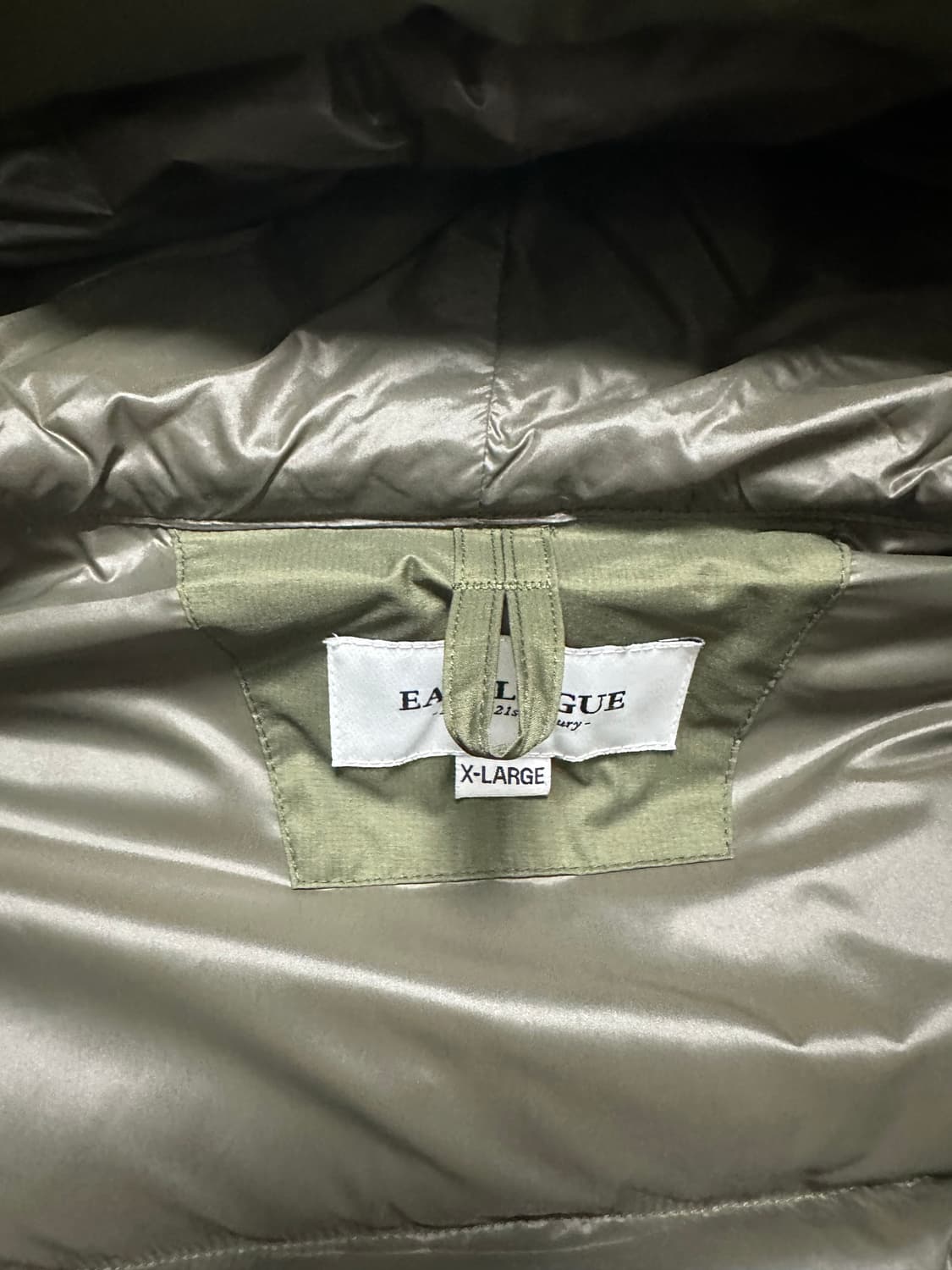 이스트로그 raf 라프 다운 패딩 (올리브 카키) XL 판매 상품이미지9