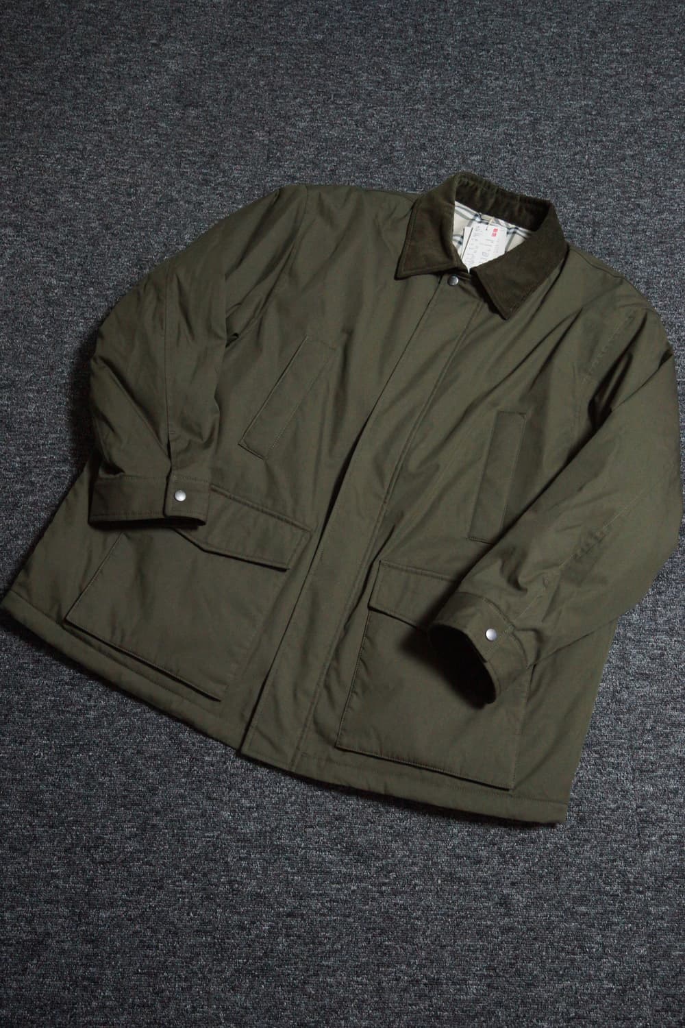 (4XL) 유니클로 JW앤더슨 테크 퍼프 자켓 올리브 상품이미지1