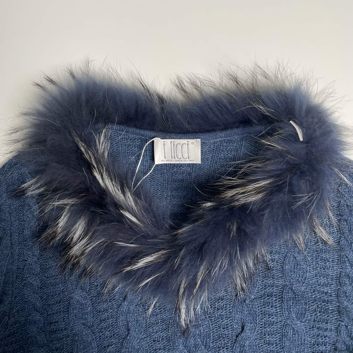 i licci 퍼 디테일 캐시미어 블렌드 니트 (italy)   상품이미지3