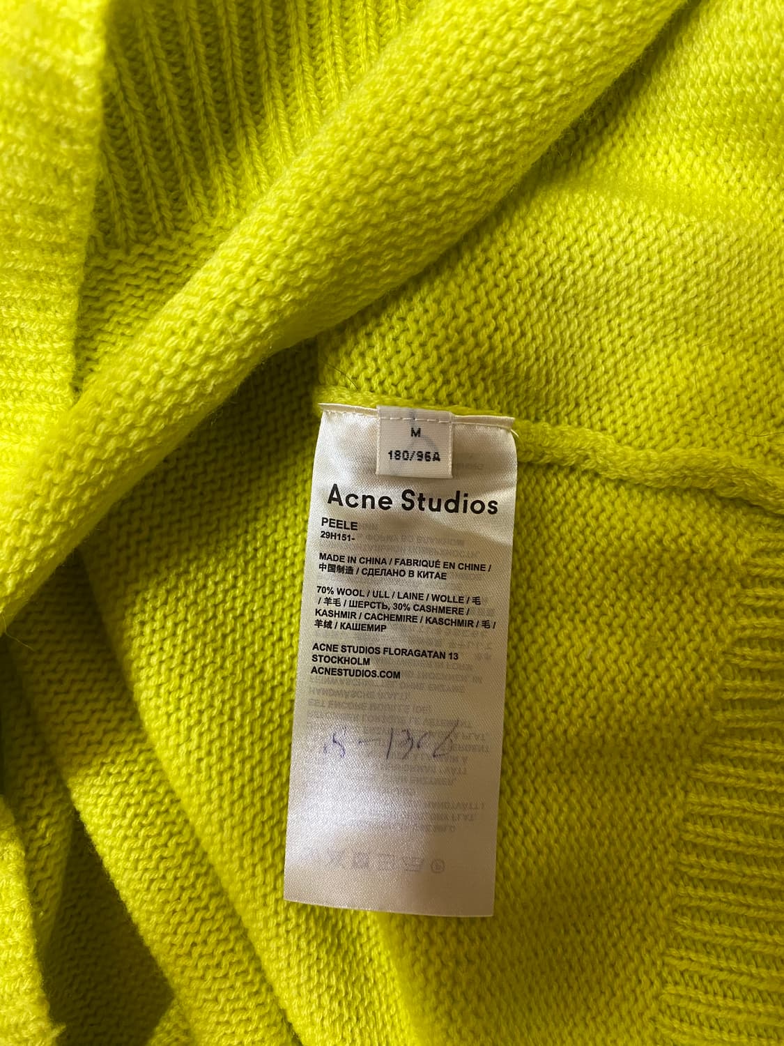 아크네 스튜디오 Acne 캐시미어 peele 니트M-L 상품이미지7