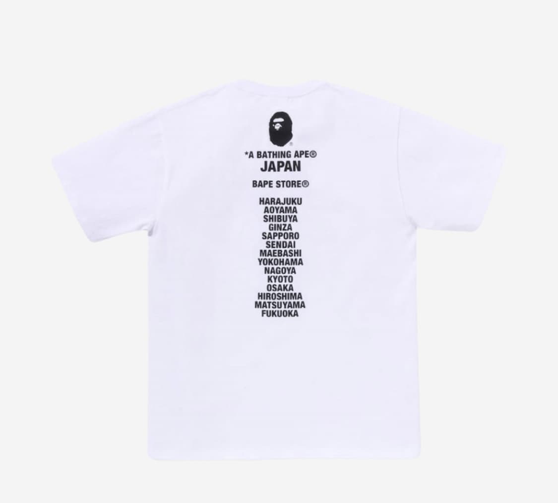 BAPE Japan Ape Head T-Shirt White 상품이미지2