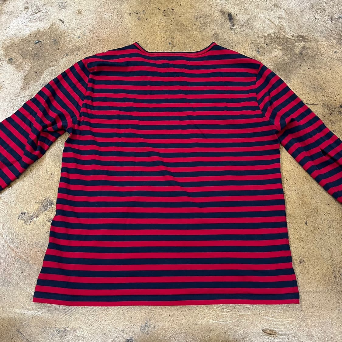 타미힐피거 레드 네이비 스트라이프 긴팔티 상품이미지4