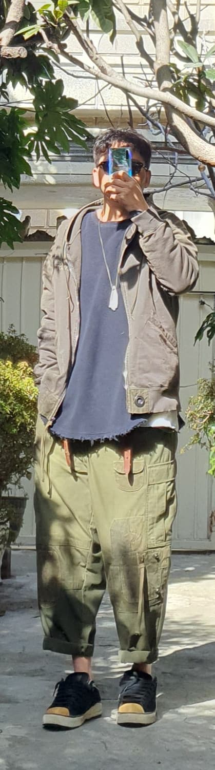 나이젤카본 후드집업 빈티지 커스텀 5[블릿치드 레터링/밀리터리 테이스트] 상품이미지8