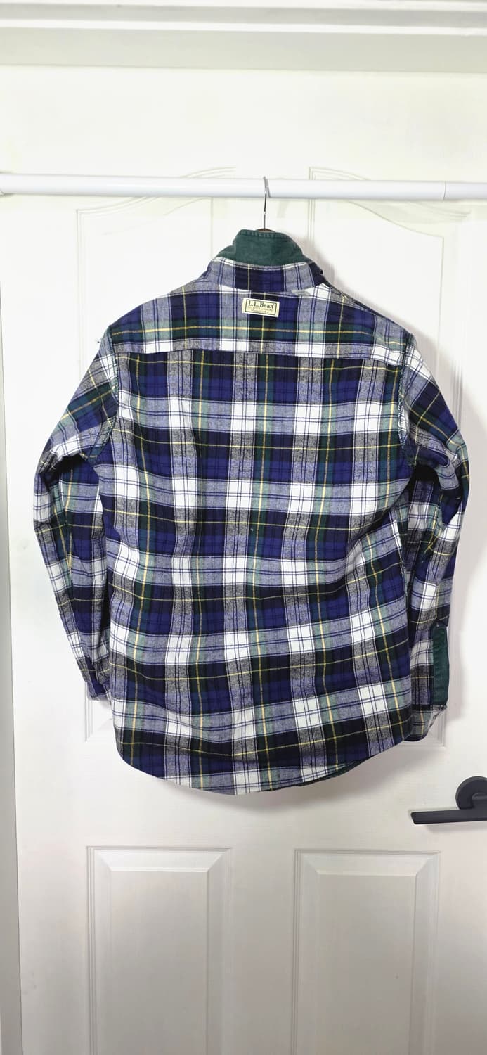 L.L.Bean 그린 플란넬 워크 셔츠 S 상품이미지4