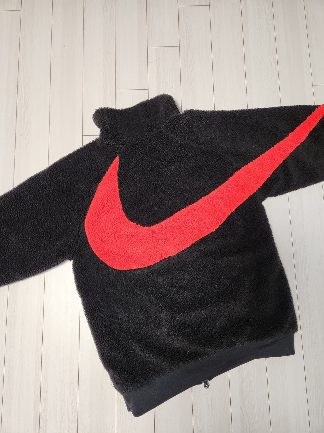 나이키 빅스우시 보아 플리스 풀집 재킷, 스우시 집업 리버시블 양면 자켓 상품이미지8