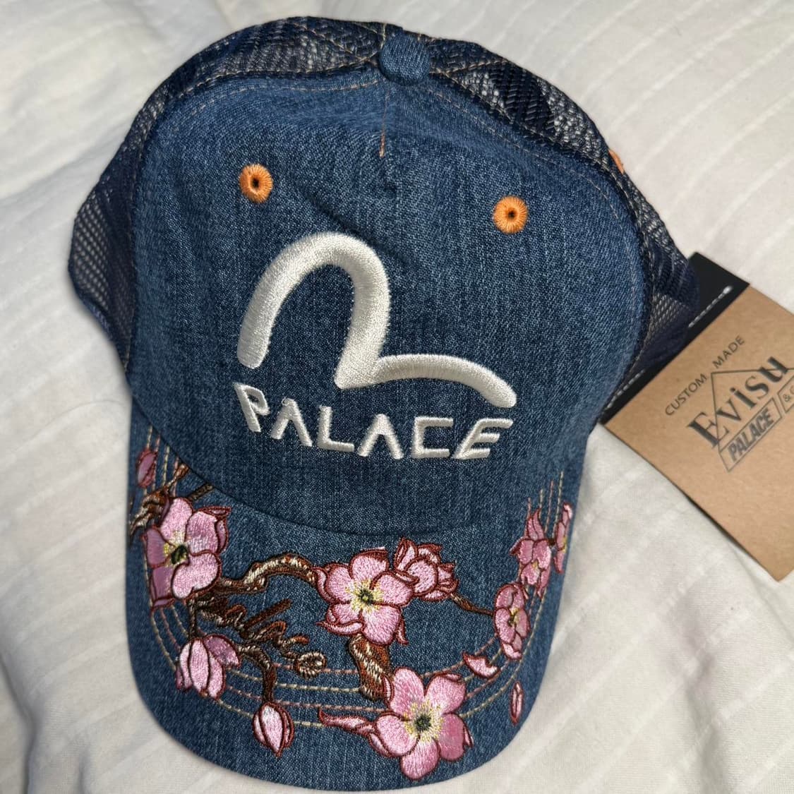팔라스 X 에비수 데님 앤 메쉬 트러커 스톤 워시 캡 상품이미지2