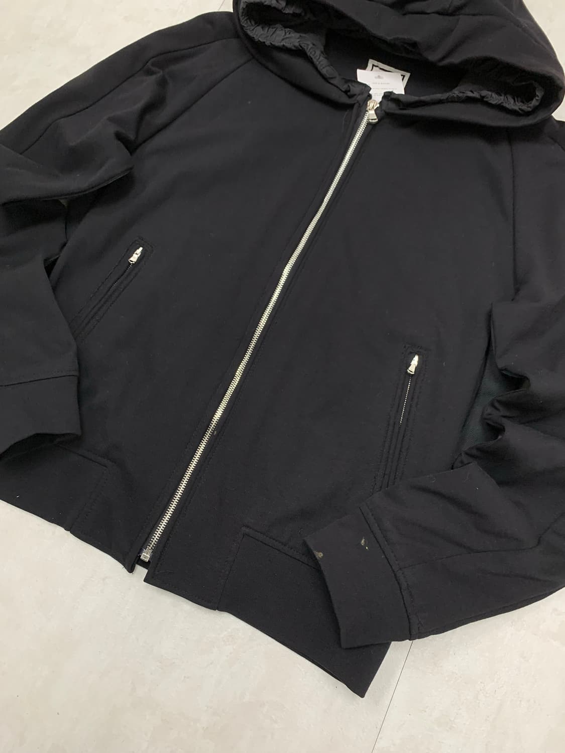 우영미 블랙 후드집업 #390 상품이미지3