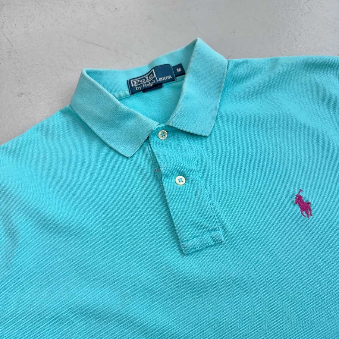 폴로 포니 PK 카라 반팔 티셔츠 민트  상품이미지3