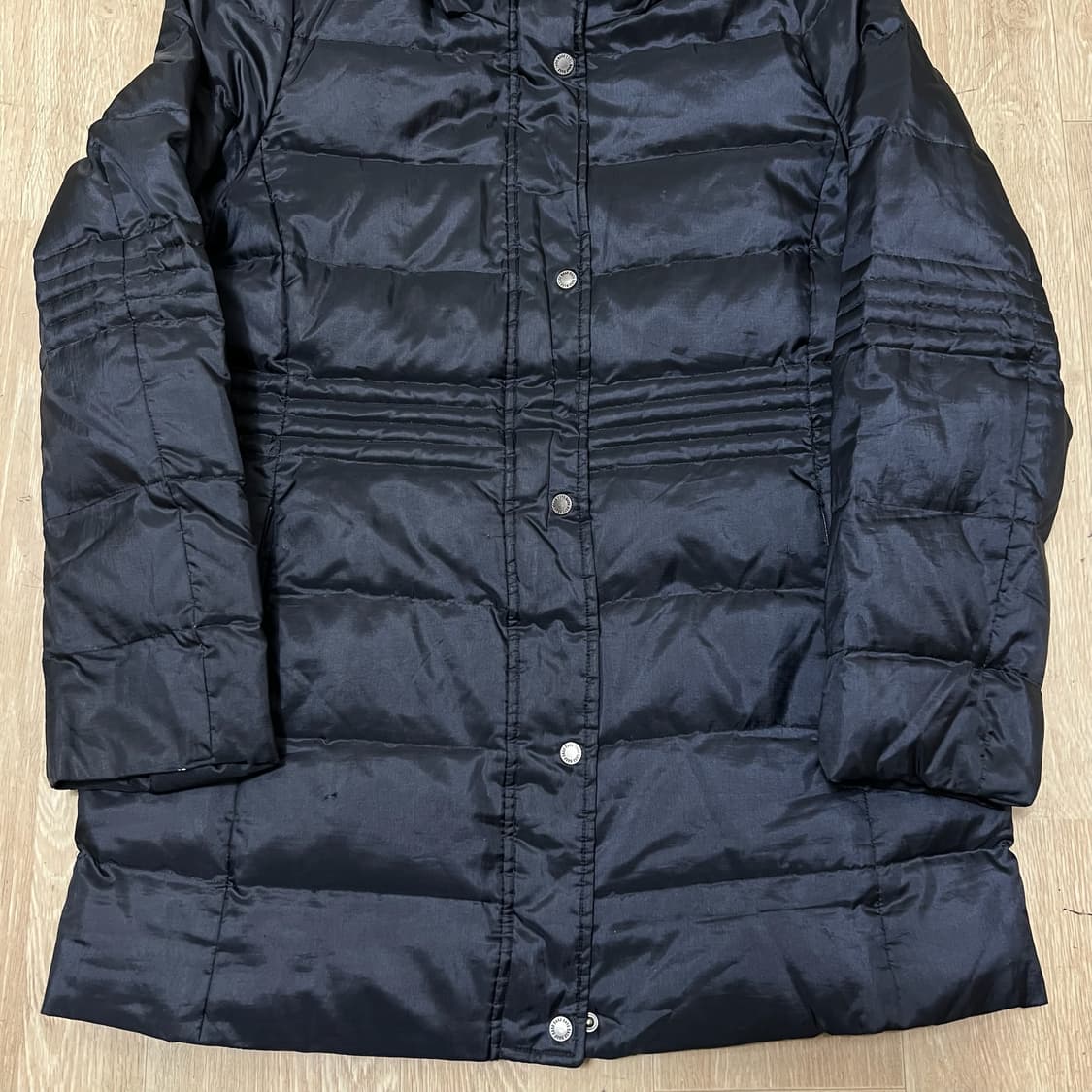 닥스 런던 여성 프리미엄 구스다운 후드 롱패딩 M/95  상품이미지3