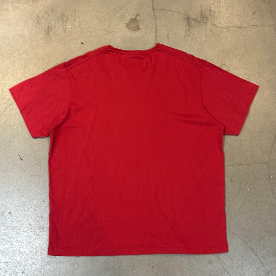 105 세터 레드 프린트 반팔티 상품이미지3