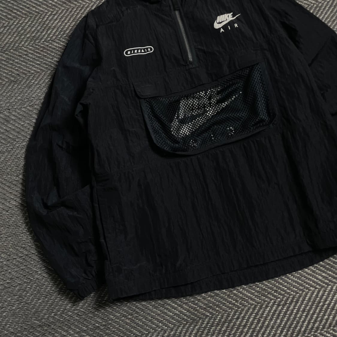 나이키 에어 매쉬 테크 우븐 아노락 블랙 바람막이o 4895 상품이미지2