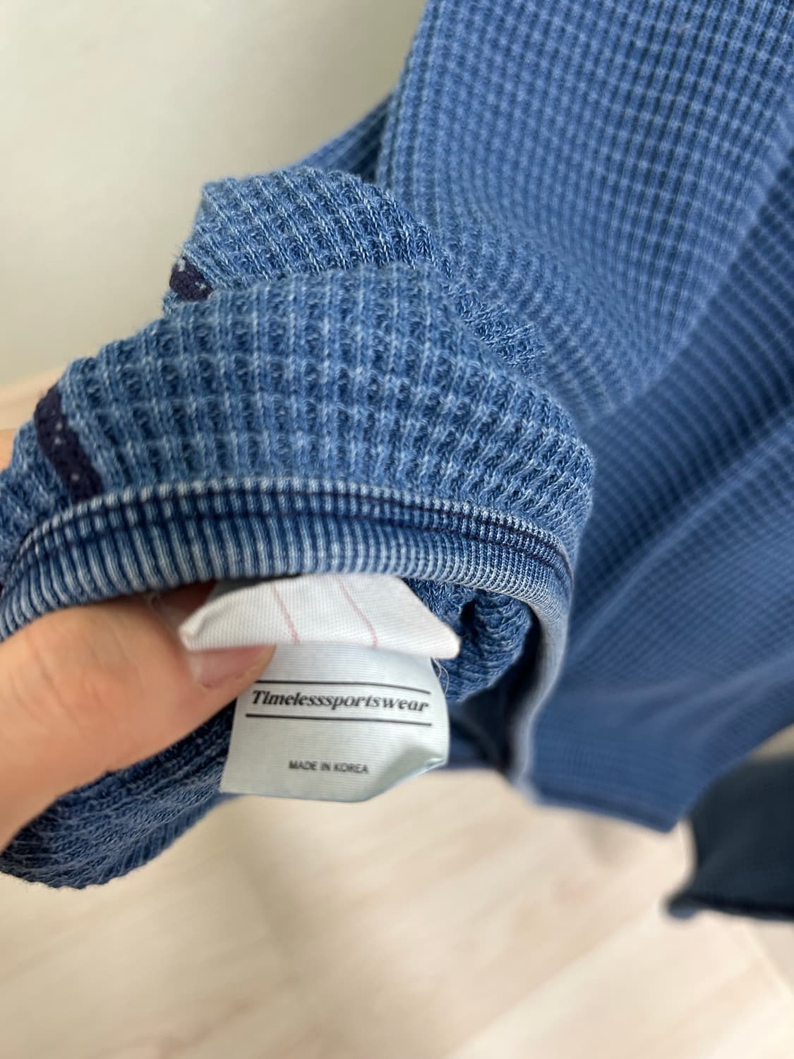 타임리스 스포츠웨어 와플 롱슬리브 3사이즈 상품이미지2