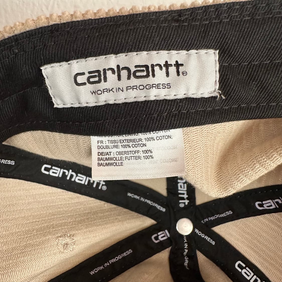 칼하트 WIP 코듀로이 캡 상품이미지8