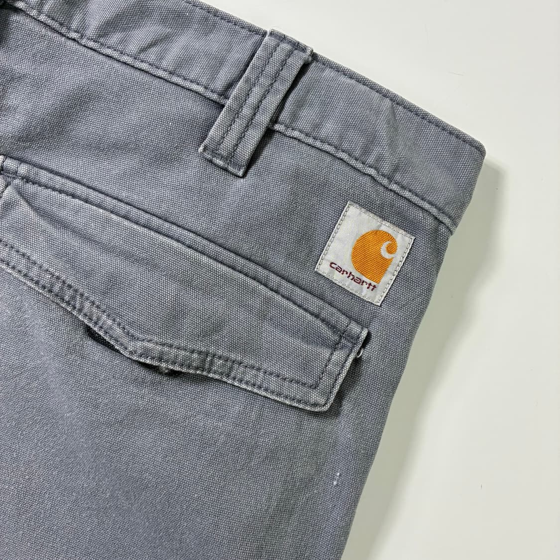 Carhartt  칼하트 워시드 그레이 카고 하프팬츠  상품이미지5