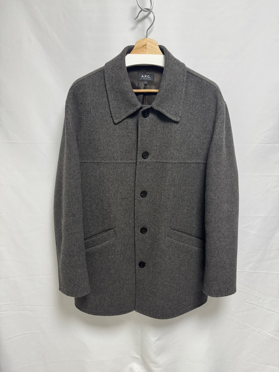 [L] A.P.C 아페쎄 카터 코트 BROWN 상품이미지6