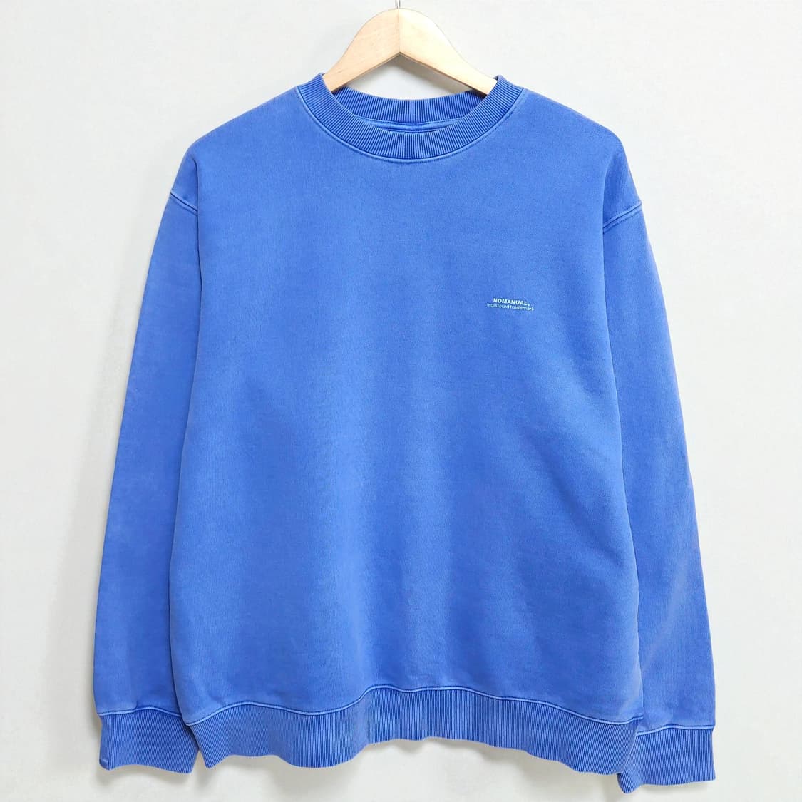 100)NOMANUAL 노매뉴얼 피그먼트 루즈핏 맨투맨 상품이미지2