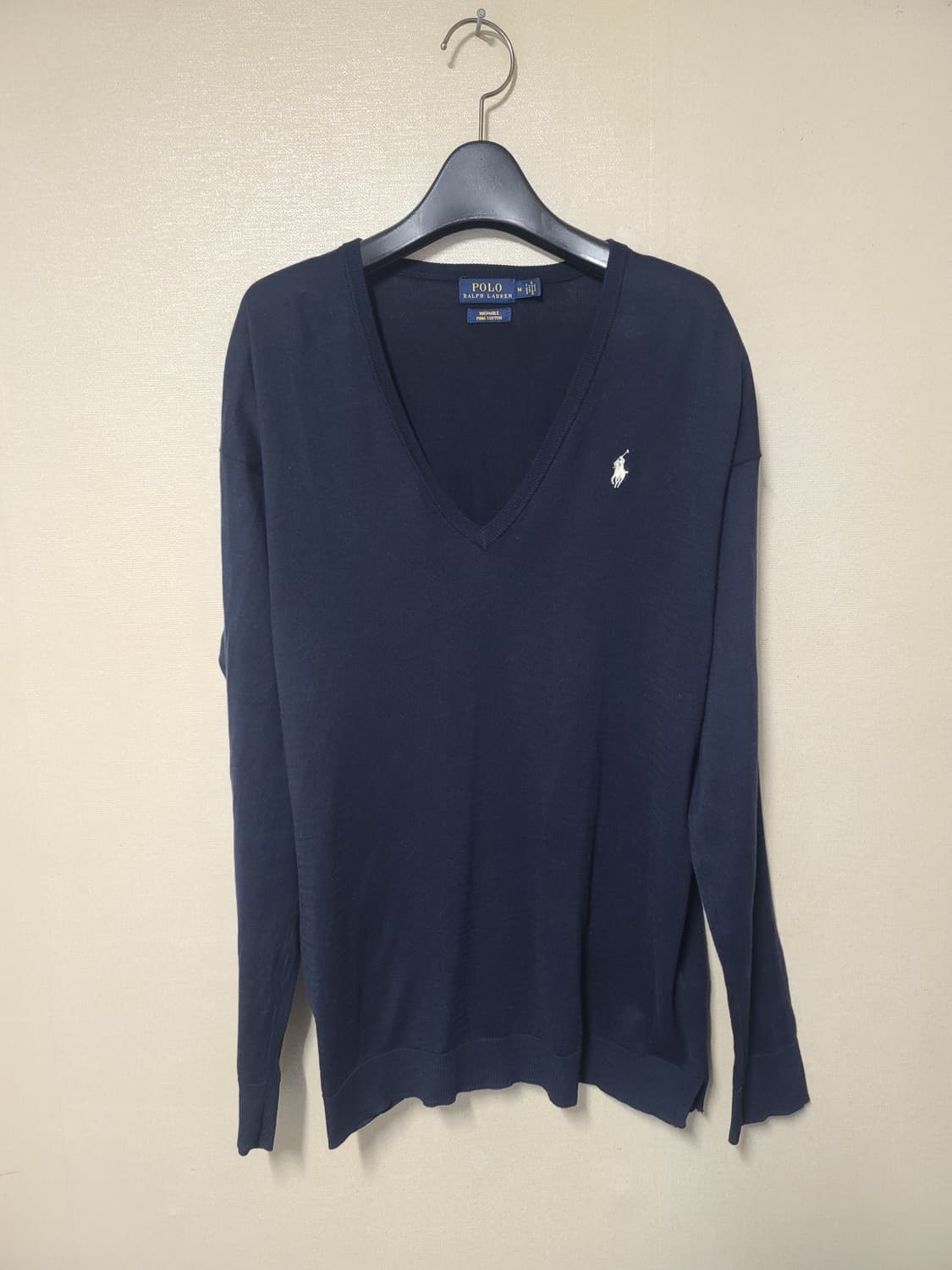 폴로 랄프로렌 브이넥 코튼니트 상품이미지1