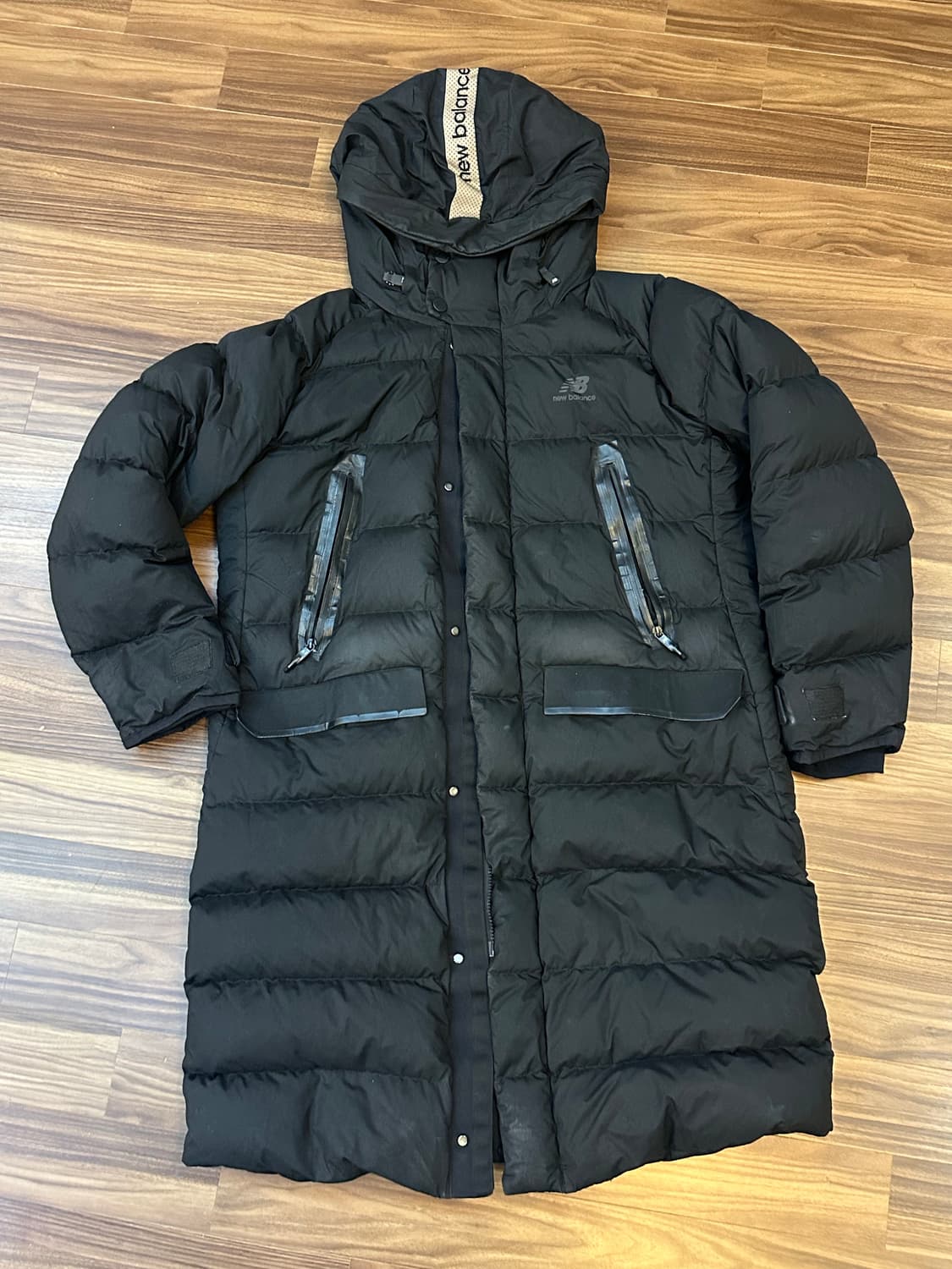 뉴발란스 롱패딩 블랙 100 (L) 상품이미지3