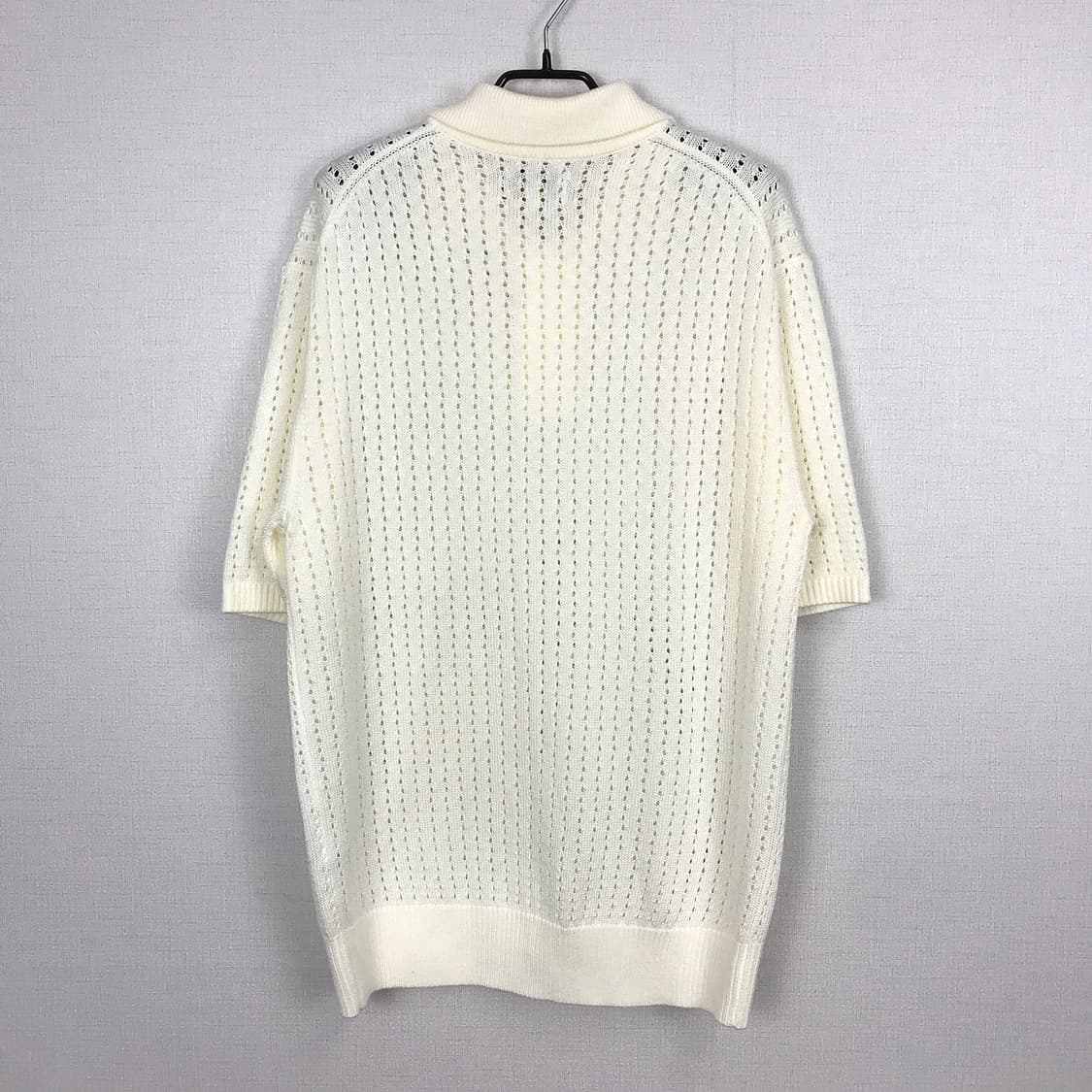 와릿이즌 마크곤잘레스 반팔 카라 니트 새상품 남성M 상품이미지4