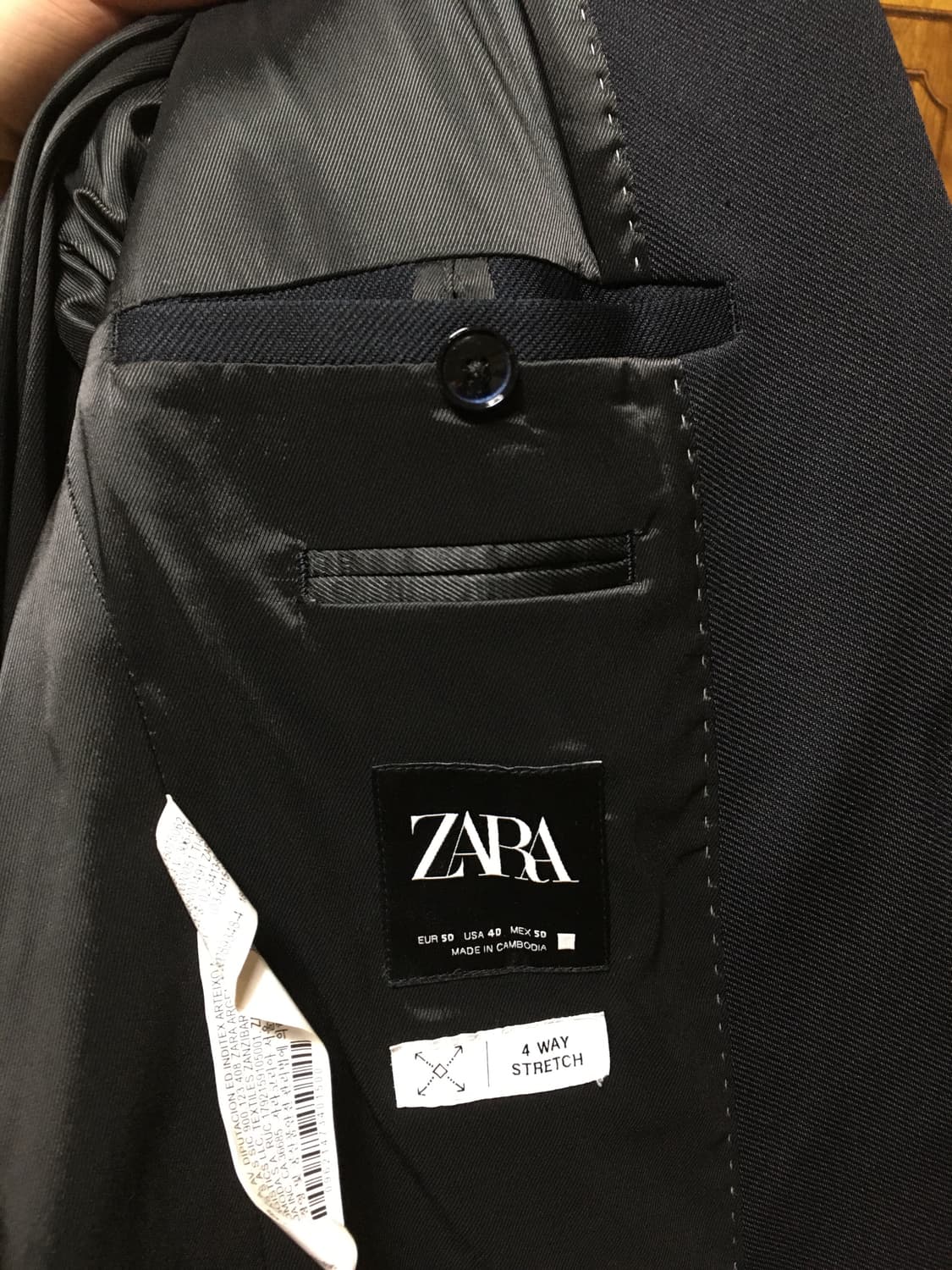 [아우터 대방출!] 자라 네이비 세미수트 셋업 상품이미지3