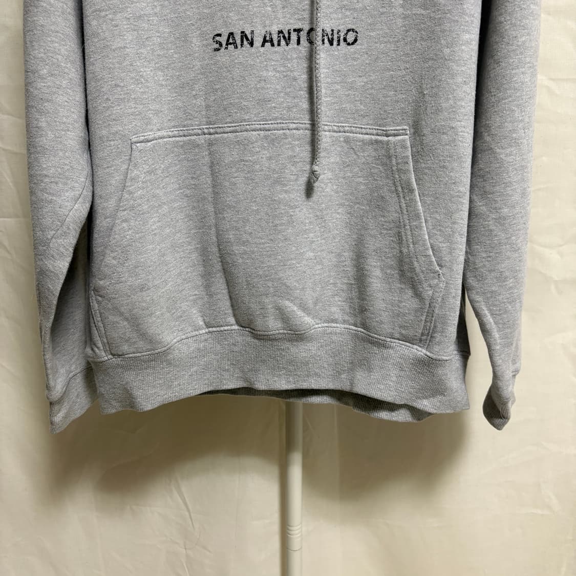 하드락 카페 샌 안토니오 크랙 프린트 후드티 / 그레이, L 상품이미지3