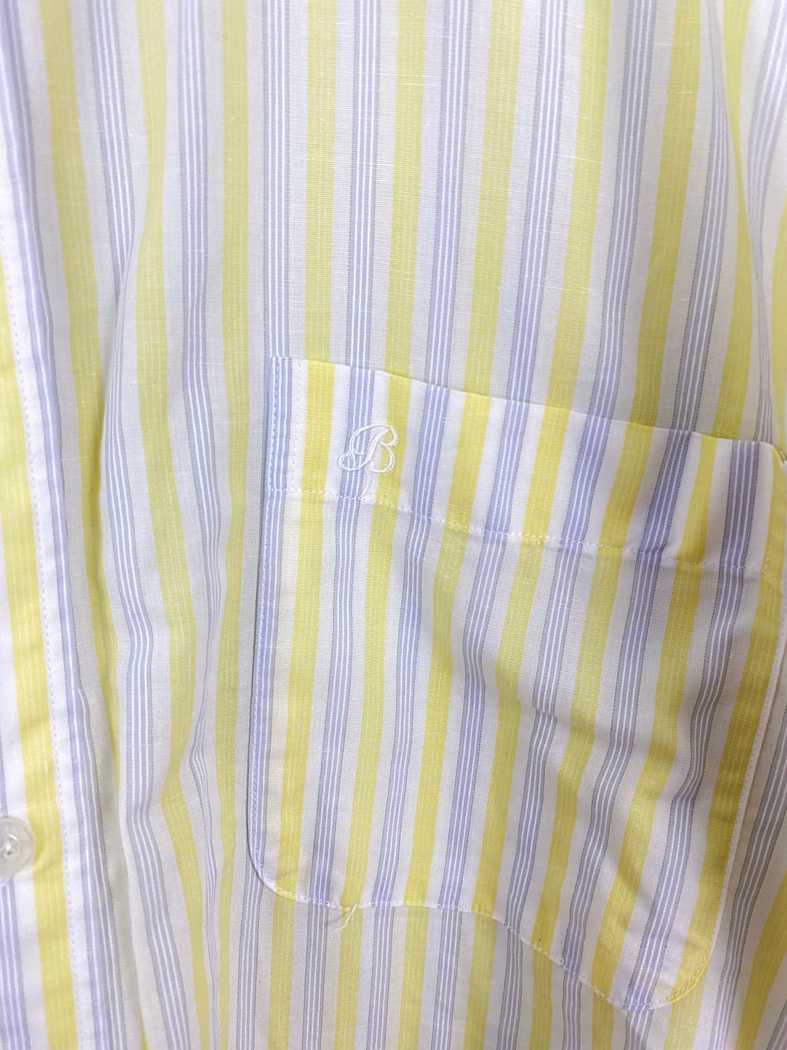 발렌시아가 90s 옐로우 스트라이프 반팔 셔츠 L 상품이미지3