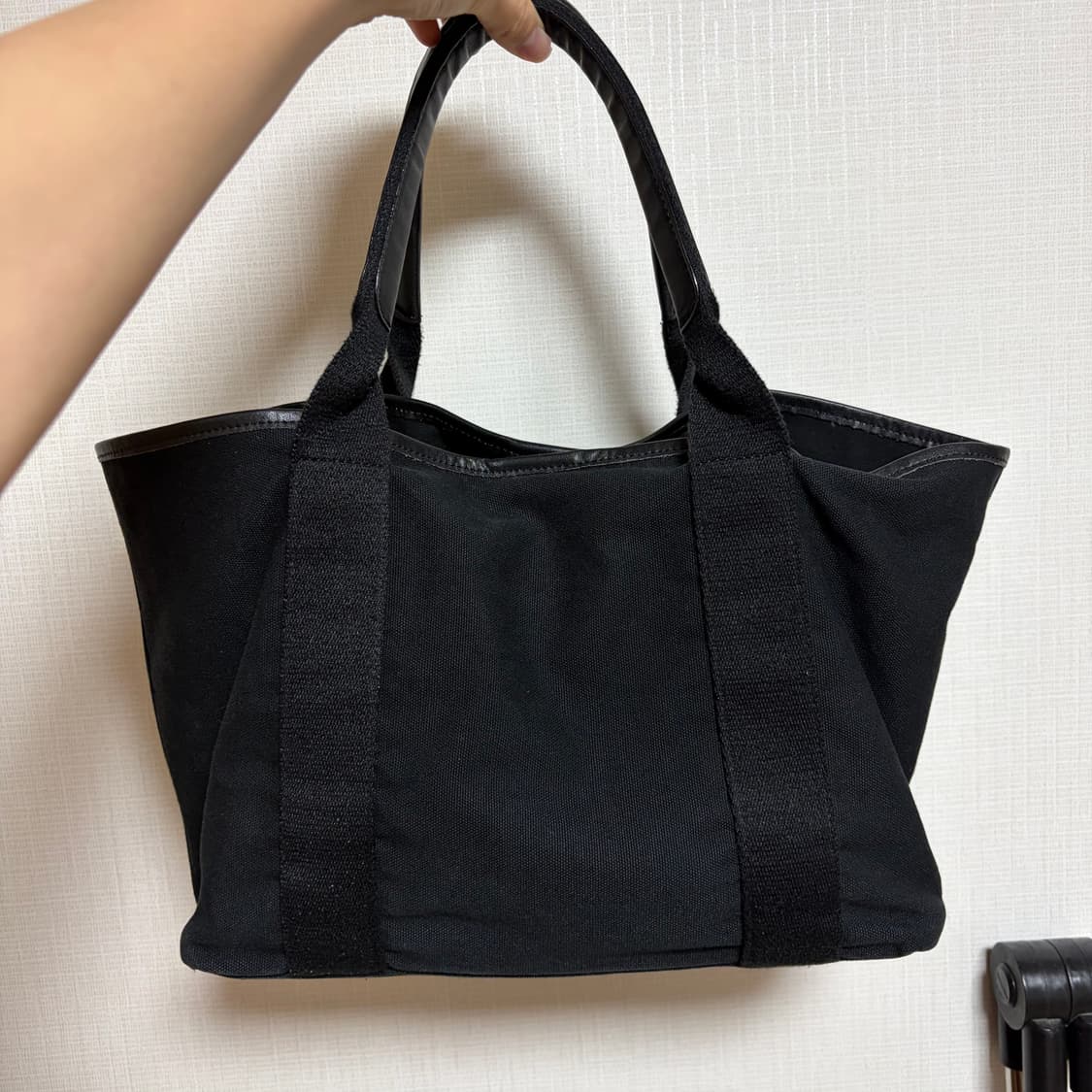 ORE 오어 캔버스 토트백 블랙 상품이미지2