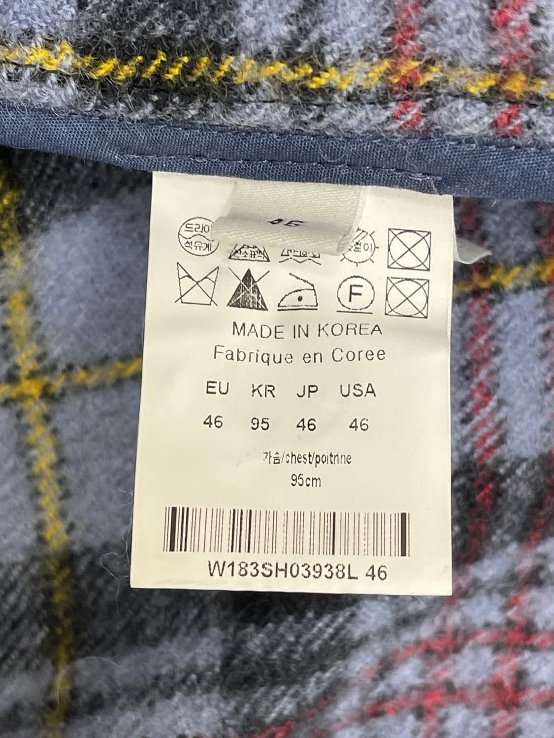 우영미 남성 체크 셔츠 아우터 상품이미지4