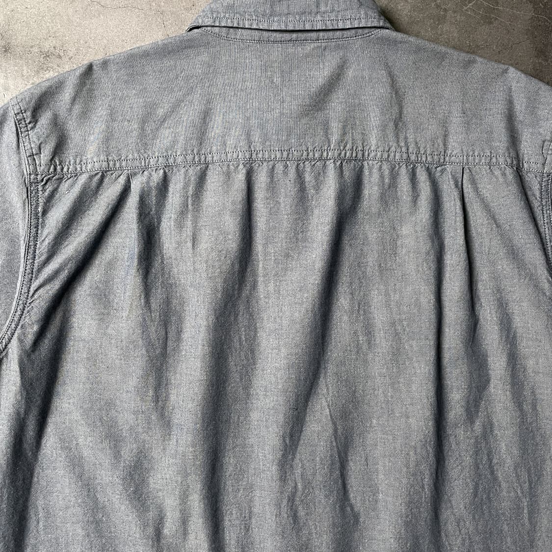 CARHARTT 칼하트 빈티지 블루 플랩포켓 반팔 워크셔츠 A01007 상품이미지6