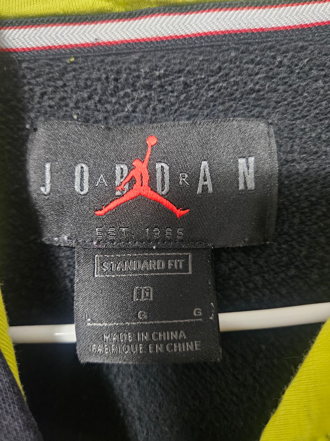 조던 AIR 기모 후드티 블랙 상품이미지3