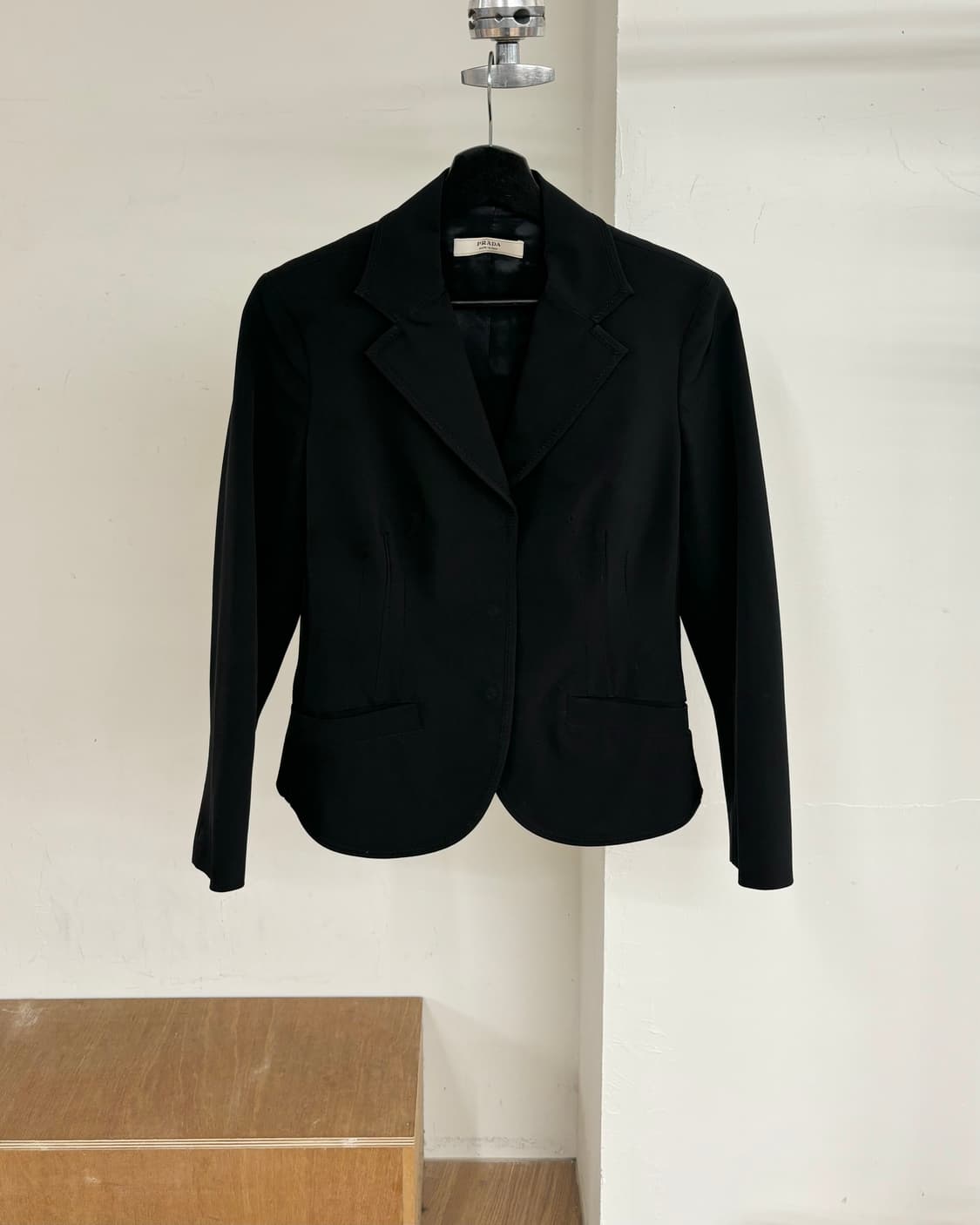 프라다 블랙 폴리 블레이저 자켓 상품이미지1