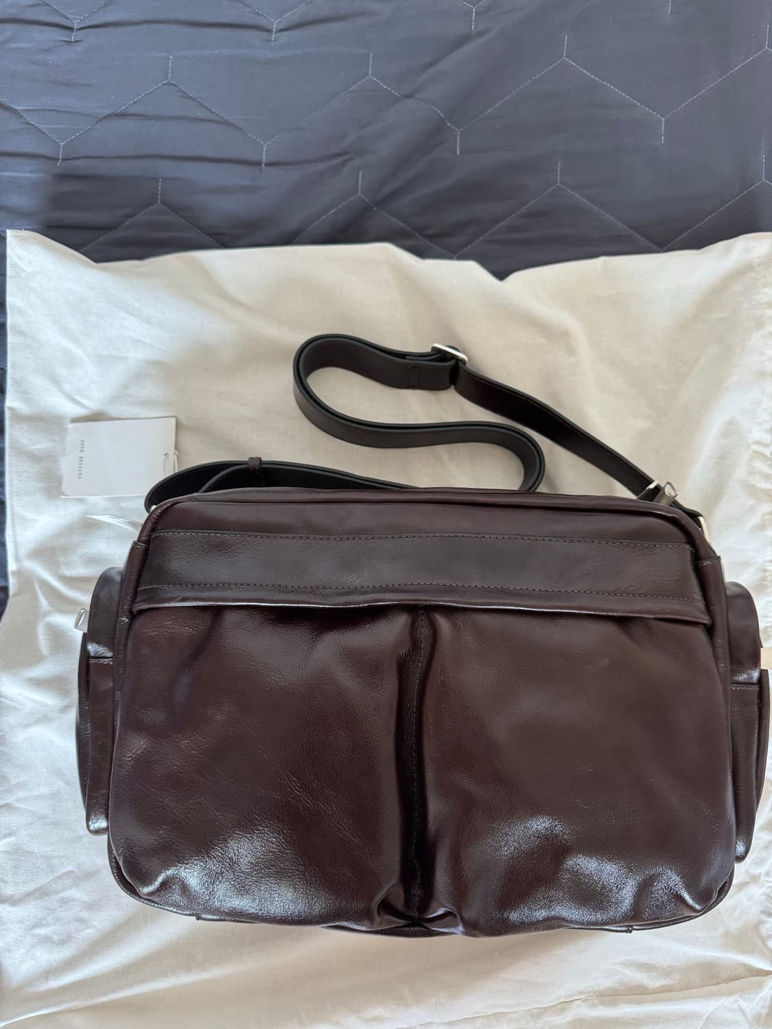 자라 Origins 멀티 포켓 레더 크로스백 새 상품 상품이미지5