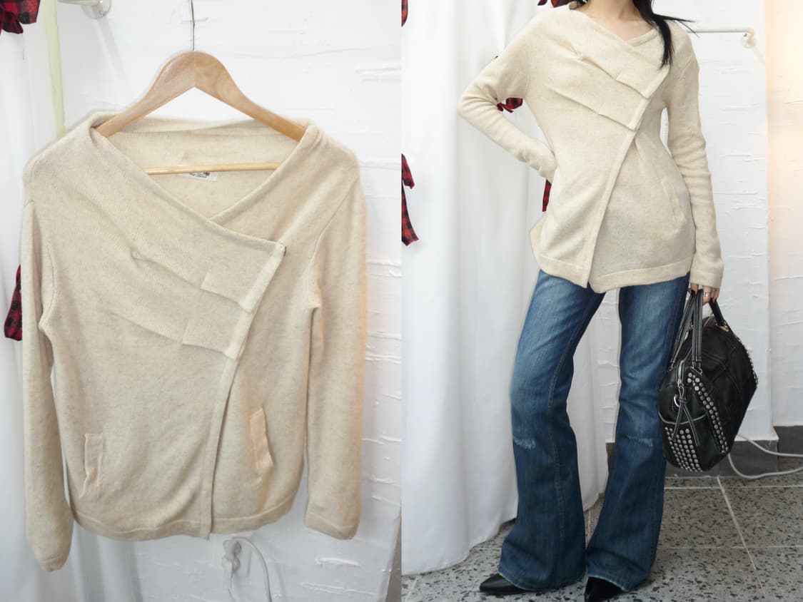 soft folded knit top 상품이미지1