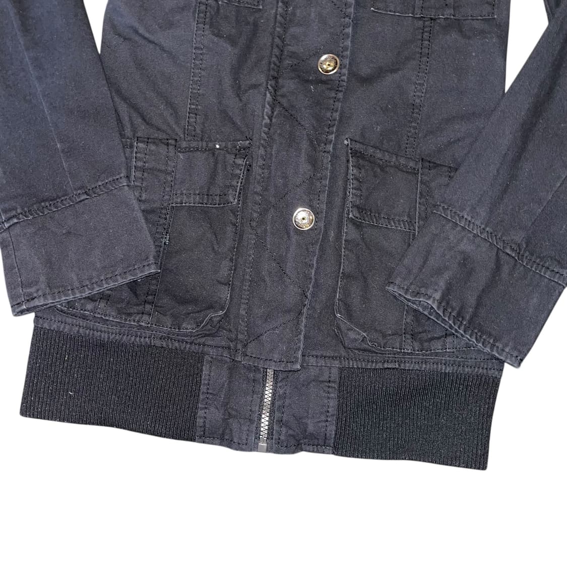 SKY BOMBER 스카이봄버 스터드 패치 자켓 y2k갸루펑크 상품이미지3