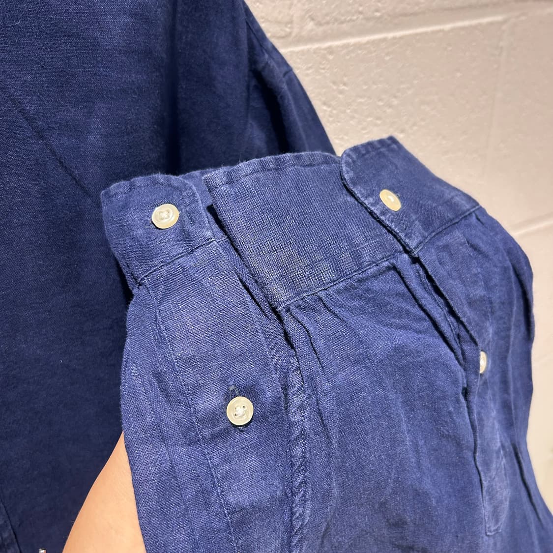 Polo Ralph Lauren Navy Linen Shirts 상품이미지9