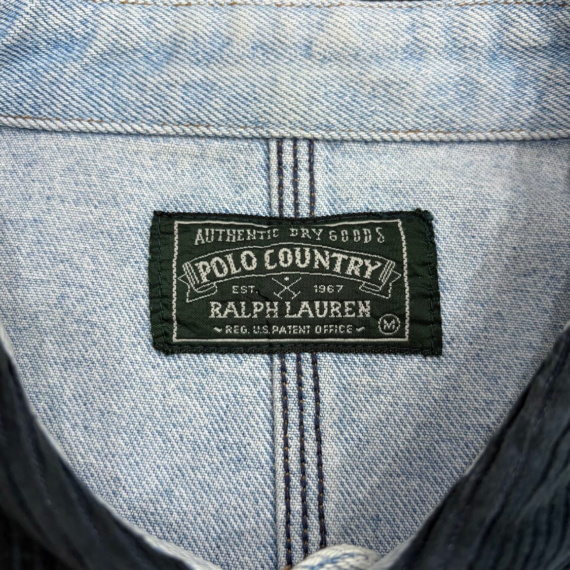 폴로 컨트리 랄프로렌 90s 청 데님 초어 자켓 m 실측 100 L 정도 상품이미지3