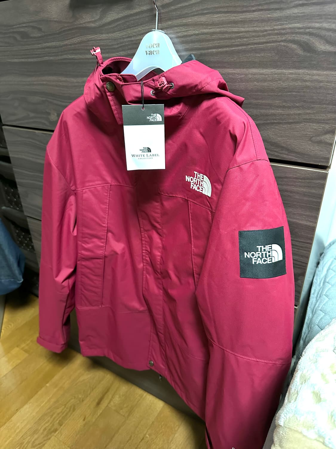 [95]노스페이스 화이트라벨 바람막이 레드와인 새제품  상품이미지3