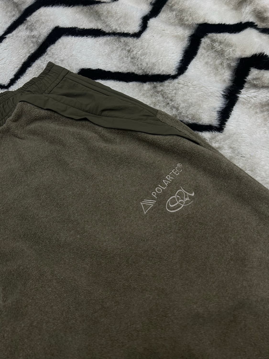 [L]스컬프터 폴라텍 와이드 트레이닝 팬츠/멜라지브라운 상품이미지1