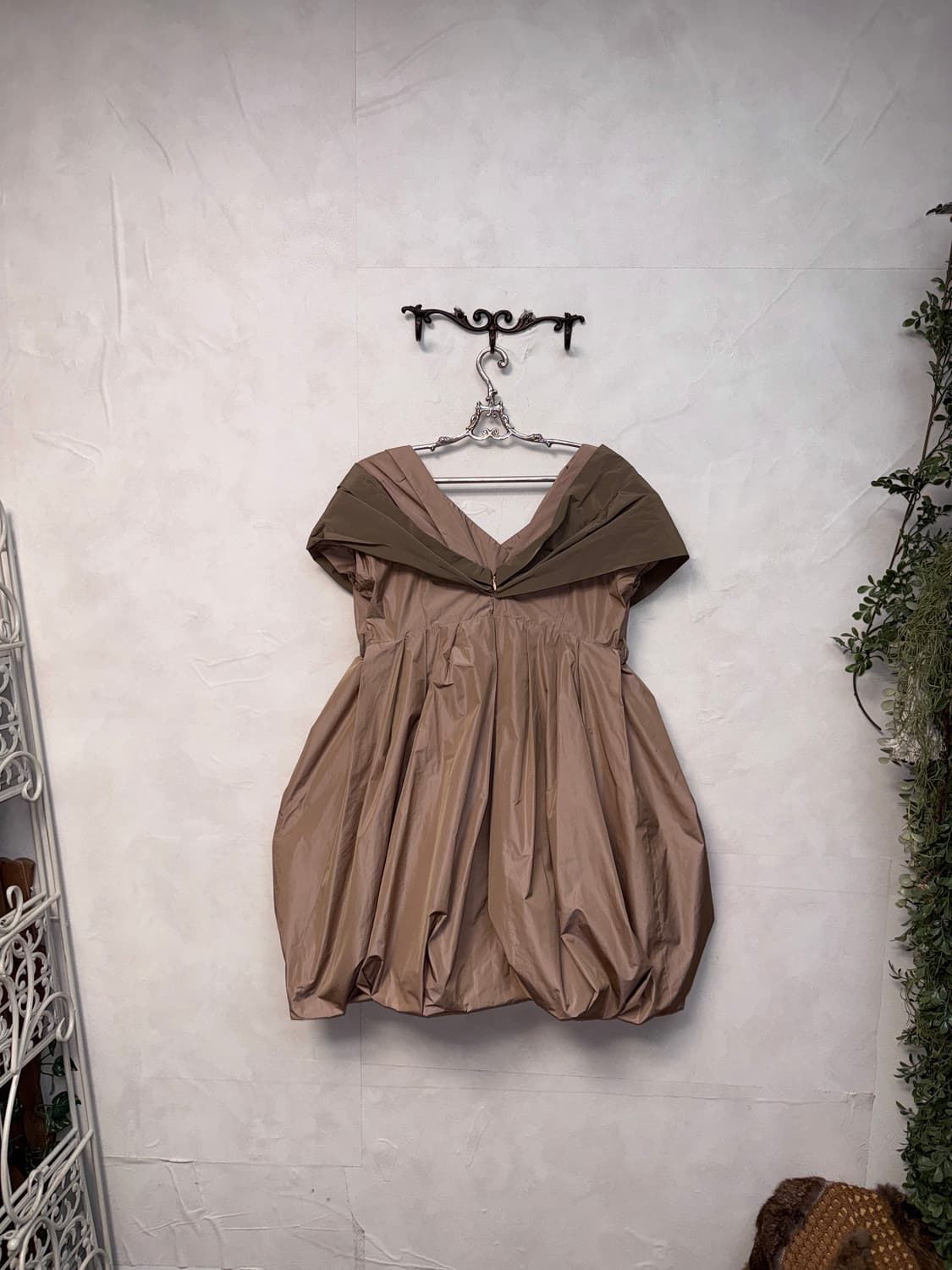 ANTONIO MARRAS TAFFETA DRESS Mauve/Mocha 상품이미지6