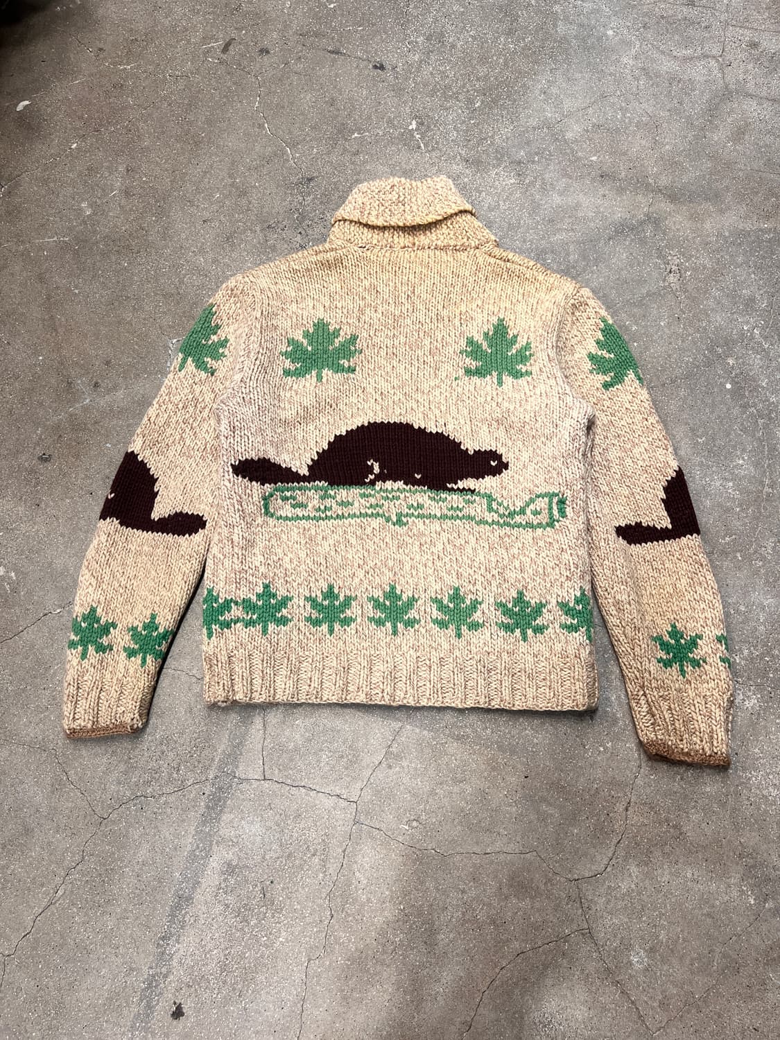 60‘s 캐나다 코위찬 비버 패턴 상품이미지2