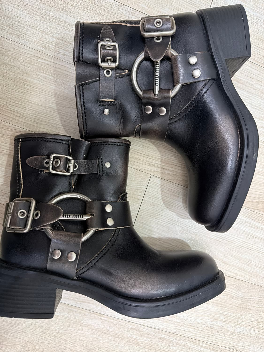 미우미우 바이커 앵클부츠 38 상품이미지5