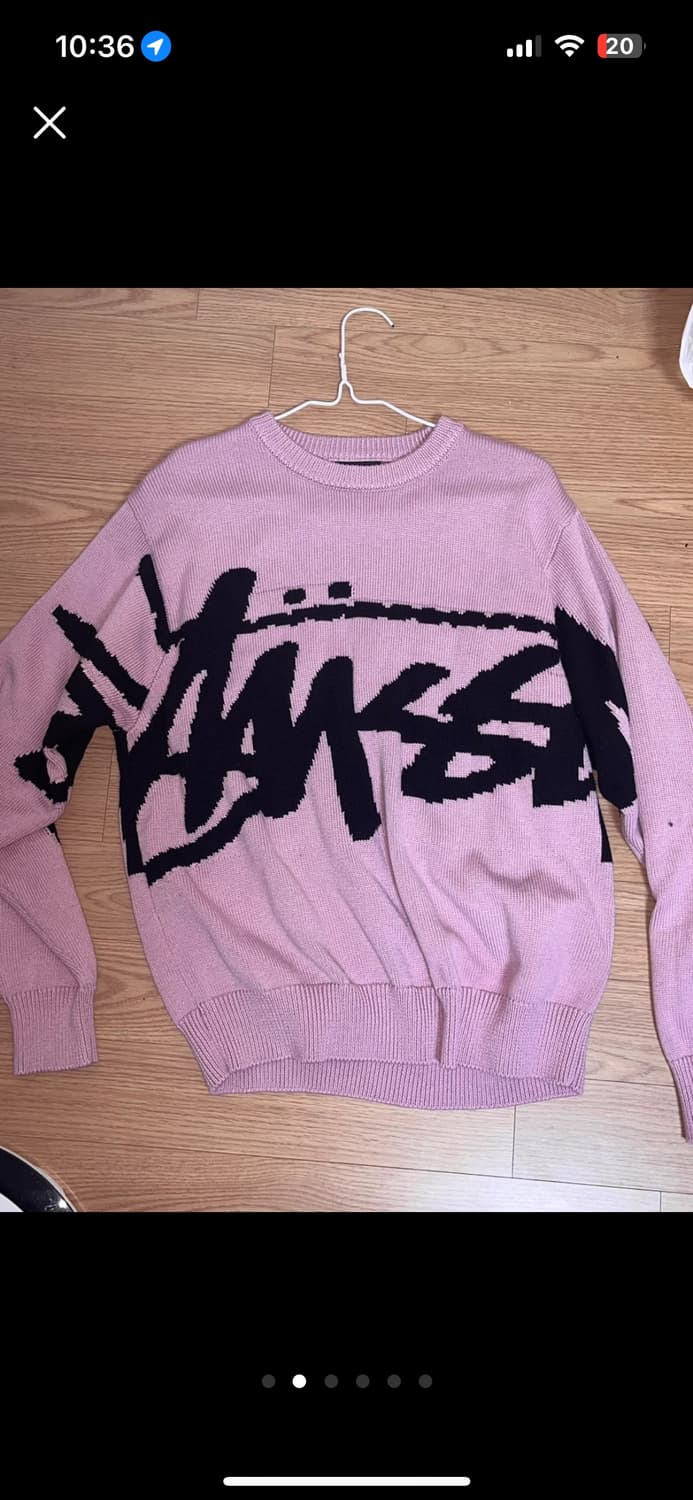 스투시 핑크 니트 s 사이즈 상품이미지2