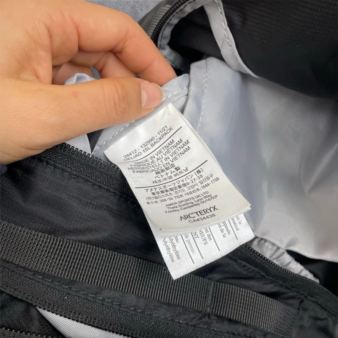 아크테릭스 Arc'teryx 블랙 헬리아드 15L 백팩 상품이미지6