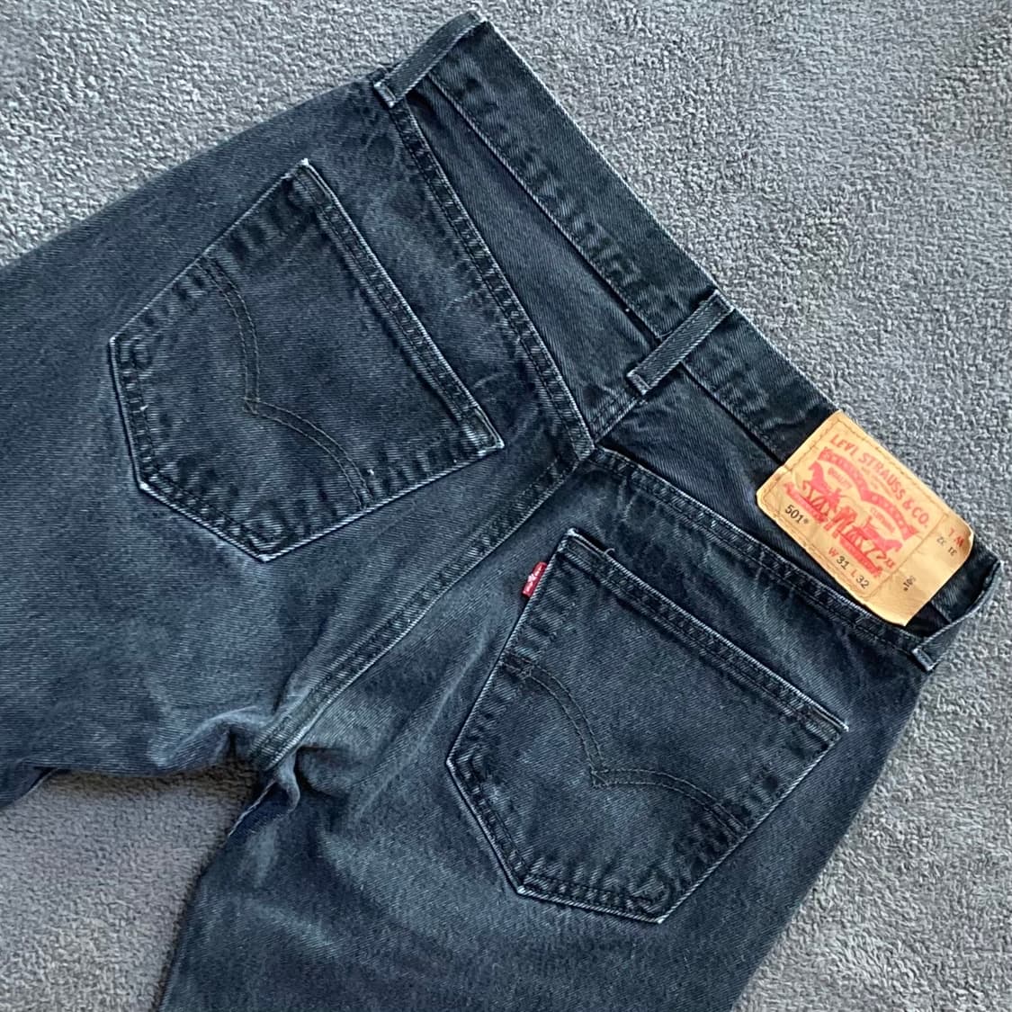 리바이스 501 블랙진 데님팬츠 W31 L32 상품이미지4
